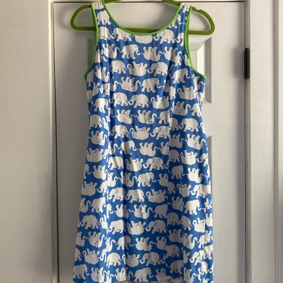 Lilly Pulitzer Bay Blue Tusk in Sun Elephant Dress - Picture 4 of 7